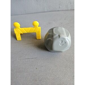 Disney Mickey Mouse Toy Accessory Replacement Yellow Barrier Gray Rock Playset